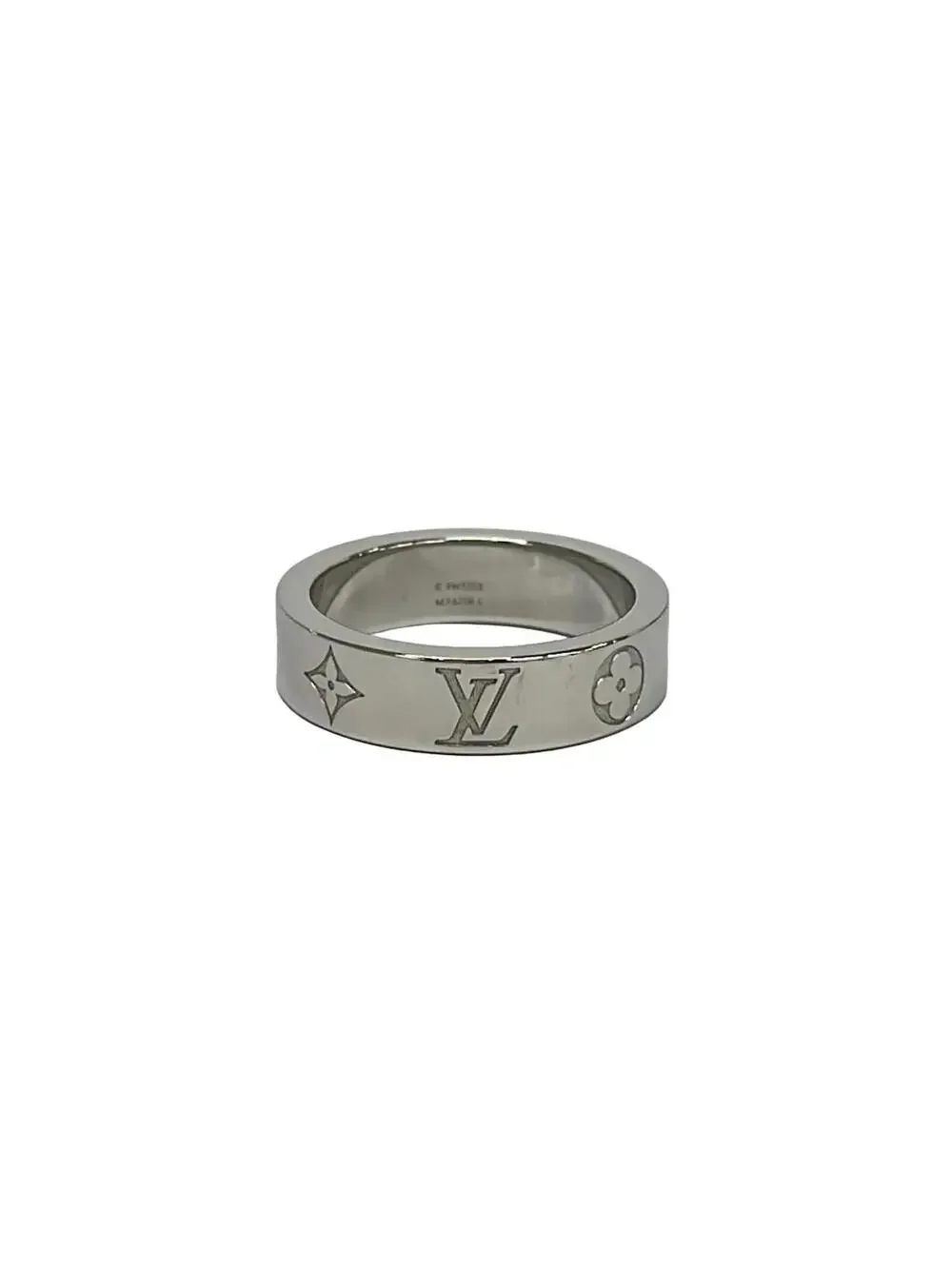 Louis Vuitton Ring Lv Mosaic Silver #296587L61B